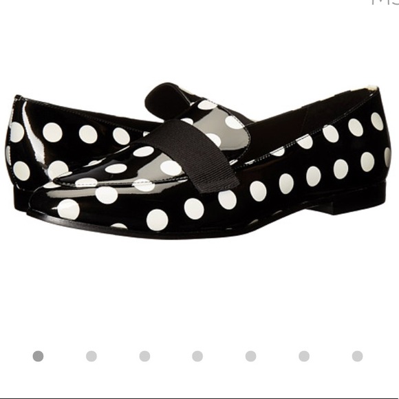 polka dot loafers